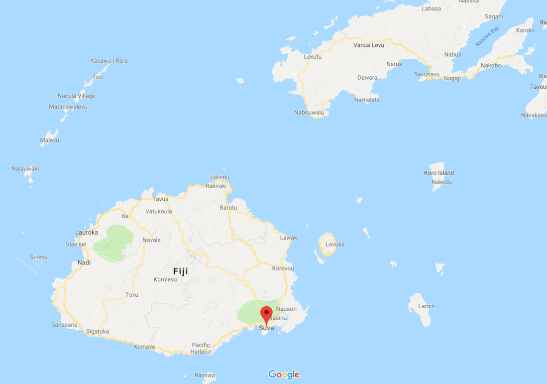 fiji map from google maps